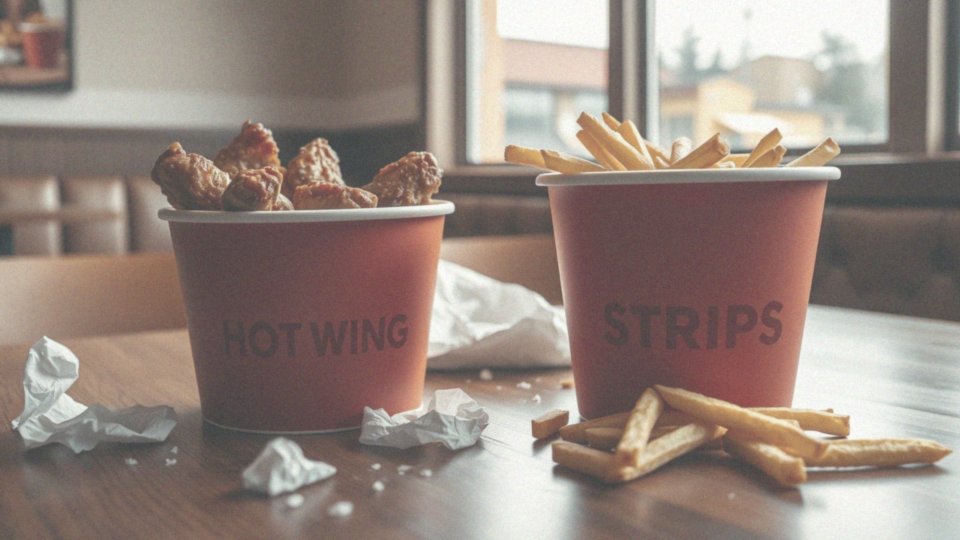 Ile kalorii mają kubełki Hot Wings i Strips?
