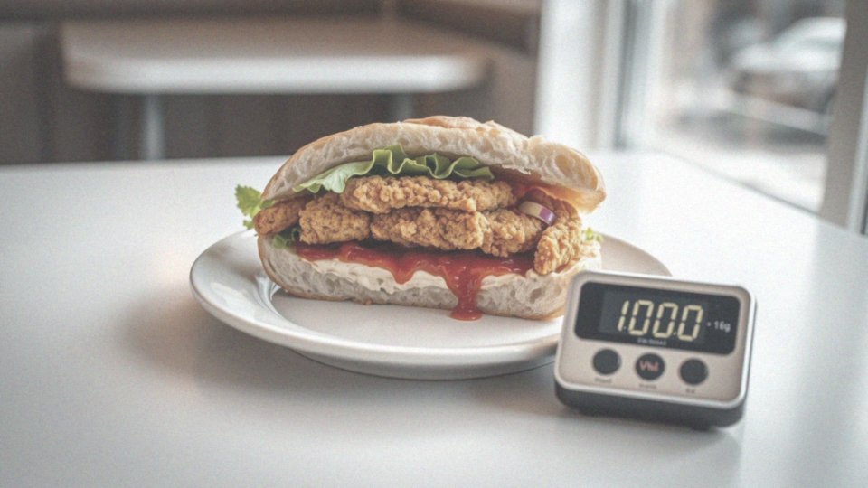 Ile kalorii ma 100g kanapki Zinger?