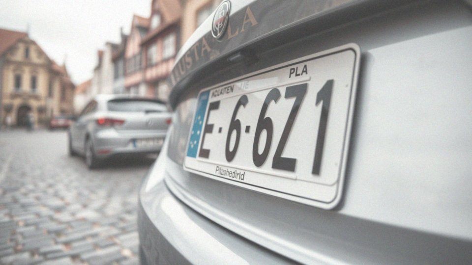 Co zawierają białe tablice rejestracyjne?