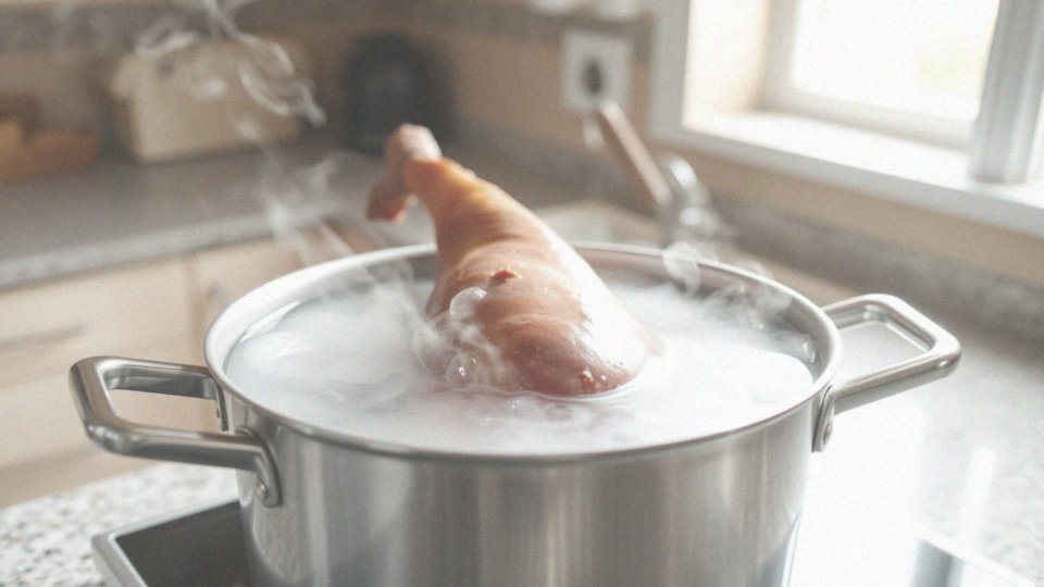 Jak temperatura wody wpływa na parzenie szynki?