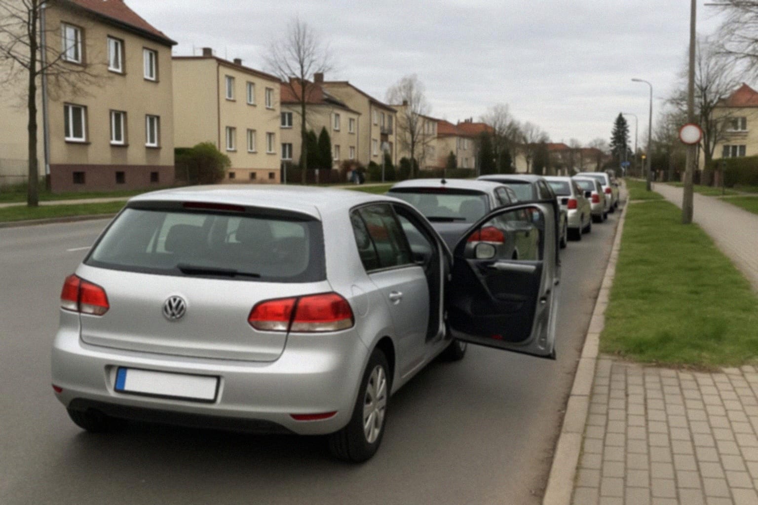Tymczasowa organizacja ruchu na przejeździe kolejowym w Pewel Mała